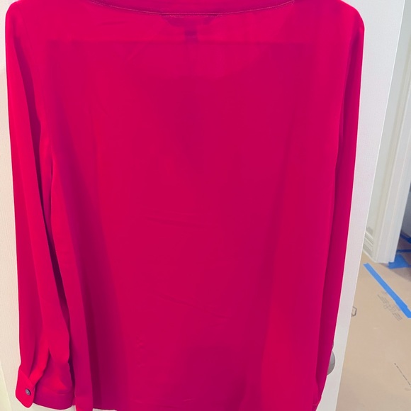 NWT Banana Republic Long Sleeve blouse in ‘Pop of Pink’ size small - Picture 6 of 6